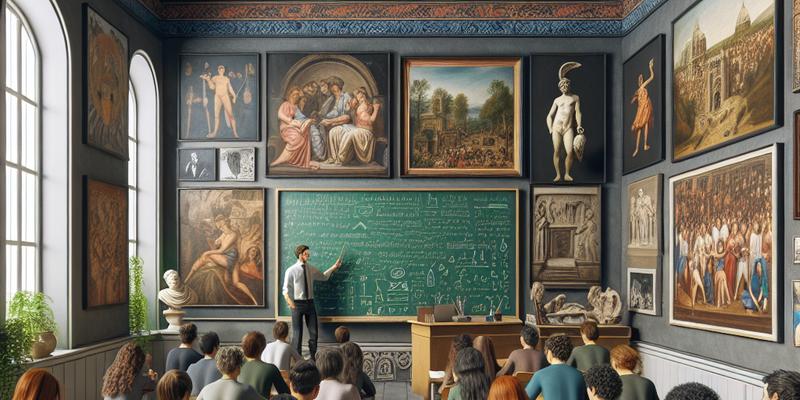 Modules de la Licence HAA (Histoire de l'Art et Archéologie) à Nanterre